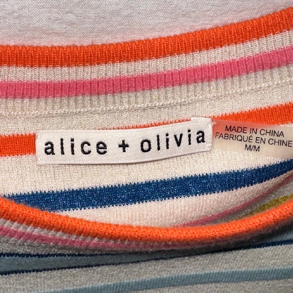 Alice & Olivia Kenia Ruffle Sleeve Top NWOT! - Picture 4 of 6